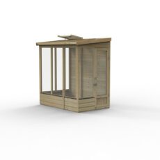 5013053205815 1 Forest Garden Lean To Greenhouse 4 x 6ft Solid Back.jpg